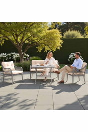 Hanah Home Fiori - Conjunto de Jardín Crema